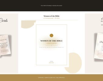 Women's Faith Bundle: Prayer Cards, Bible Study, Journaling Kit (Digital Download)
