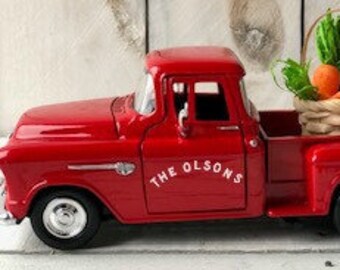 Items Similar To Red Metal Truck Vintage Truck Farmhouse Truck