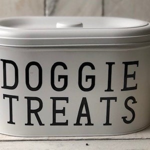 Farmhouse  Decor, Dog Treat Tin, Personalized Tin, Dog Treat Container, Gift for Dog Lovers, Personalized Dog Treats, Farmhouse Kitchen