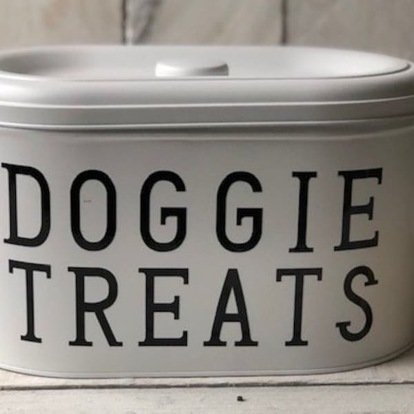 Decoración de granja, lata de golosinas para perros, lata personalizada, contenedor de golosinas para perros, regalo para amantes de los perros, golosinas personalizadas para perros, cocina de granja