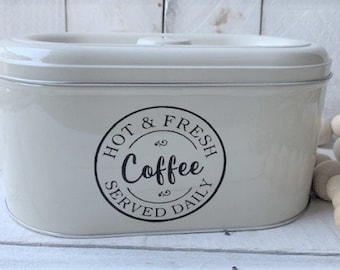 Farmhouse Decor, Coffee Bar Decor, Kitchen Storage, Coffee Storage, Coffee Container, Coffee Pod Box, Kitchen Decor, Farmhouse Storage