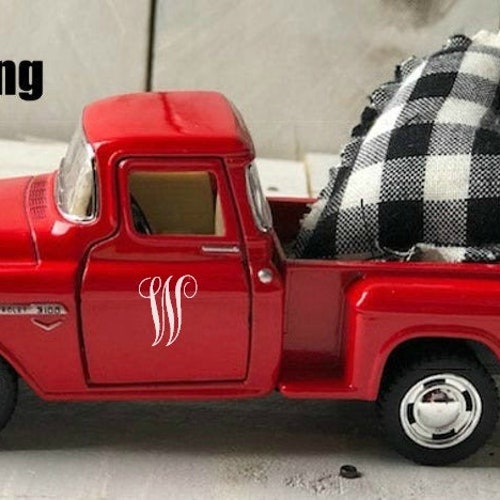 Vintage Red Pickup Truck Red Truck Decor Red Metal - Etsy