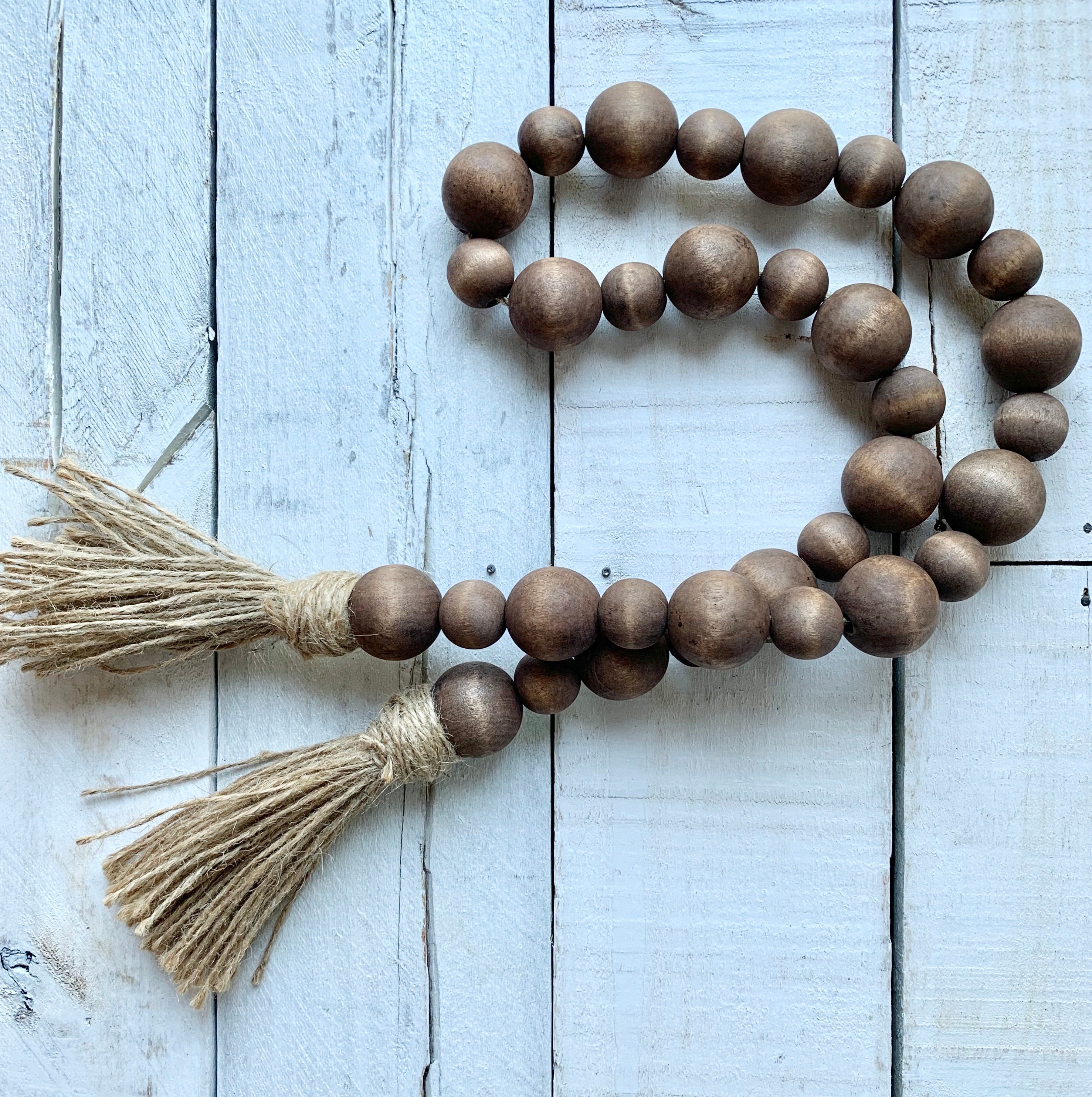 Tassels Ashland Brown Bead Garland