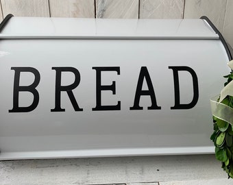 Farmhouse  Decor,Metal Bread Box, Farmhouse Kitchen Decor, Kitchen Decor, Vintage Bread Box, Metal Bread Tin, Bakery Tin, Bakery Box