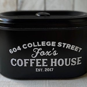 Farmhouse Decor, Coffee Bar Decor, Kitchen Storage, Coffee Storage, Coffee Container, Coffee Pod Box, Kitchen Decor, Personalized Tin