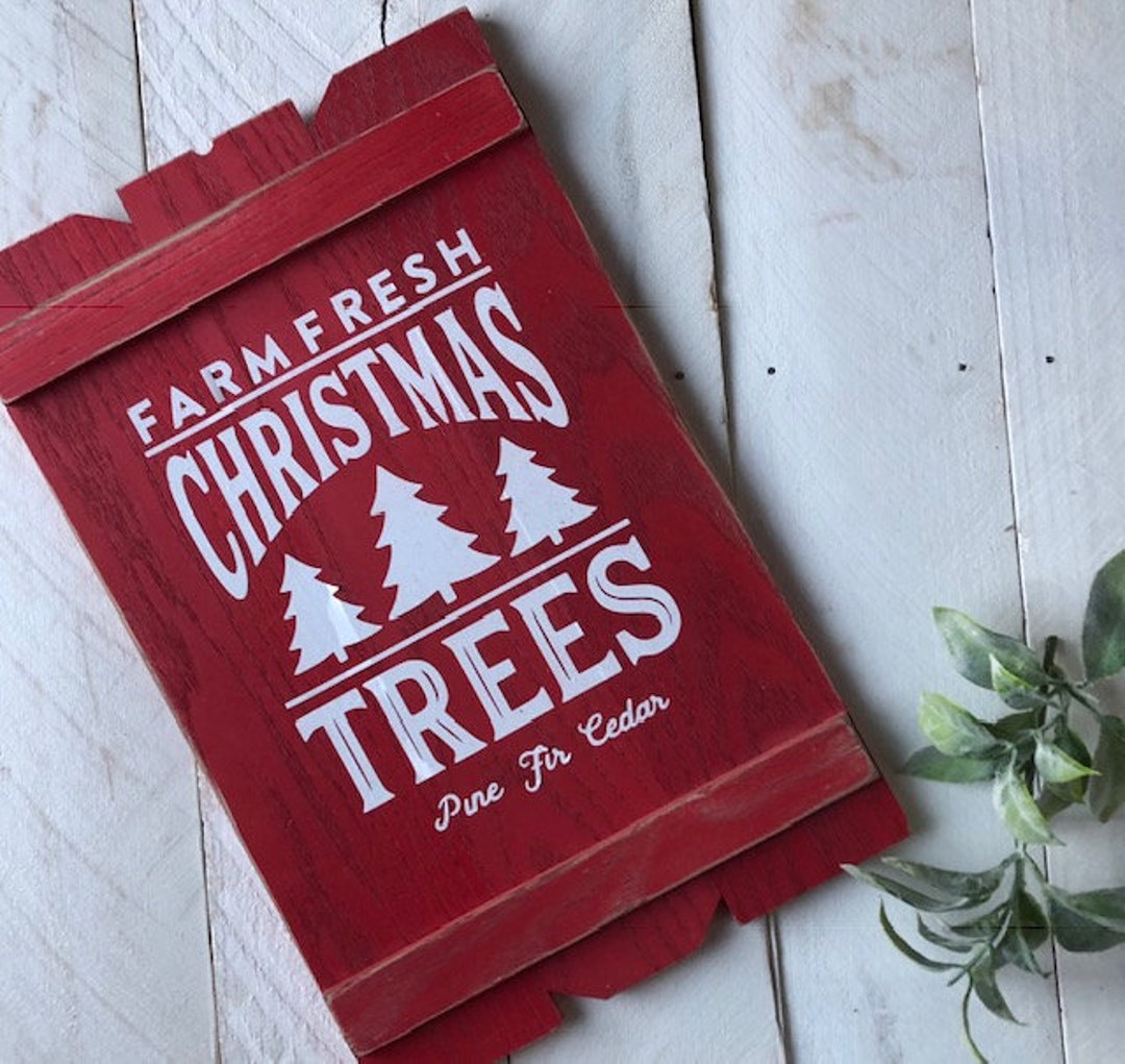 Farmhouse Christmas Decor, Farm Fresh Christmas Tree, Farm Fresh Trees