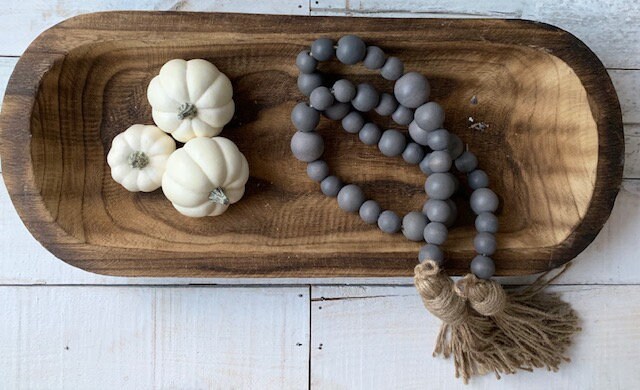 Wood Beads Garland – Southern Swag Farmhouse