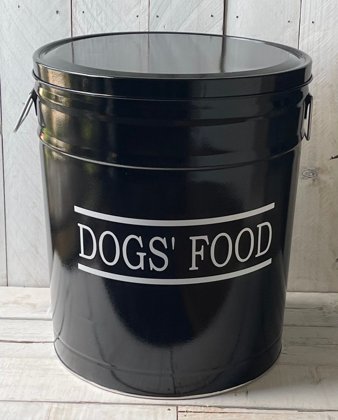 Farmhouse Decor, Large Dog Food Tin, Dog Food Bin,personalized Dog Food Container, Large Pet