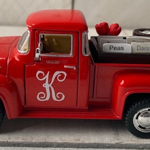 Farmhouse Decor, Metal Farm Truck, Red Metal Truck, Farmhouse Truck, Tiered Tray Decor, Red Farm Truck, Gardening Truck, Gardening Gift