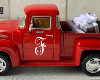 Farmhouse Christmas, Metal Christmas Truck, Red Christmas Truck,Farm Truck,Christmas Truck,Buffalo Check Decor,Buffalo Check Christmas Truck