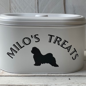 Farmhouse  Decor, Dog Treat Tin, Personalized Tin,Dog Treat Container, Gift for Dog Lovers, Personalized Dog Treats, Farmhouse Kitchen