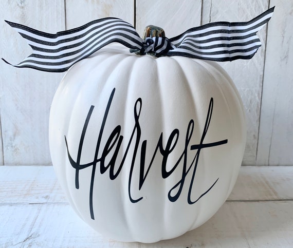 Farmhouse Fall Decor Farmhouse Pumpkin Personalized | Etsy