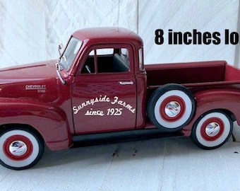Personalized Truck, Red Metal Truck,Truck Decor, Farmhouse Truck Decor, Vintage Truck, Little Red Truck,Farmhouse Decor,Vintage Farm Truck
