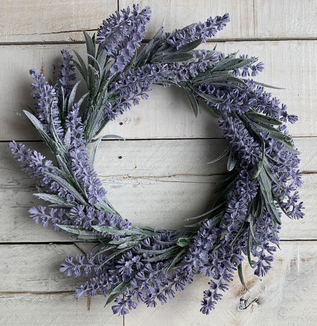 Farmhouse Decor Lavender Wreath Lavendar Wreath Mini