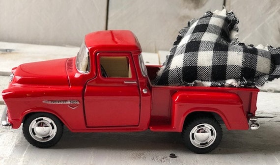 Vintage Red Pickup Truck Red Truck Decor Red Metal | Etsy