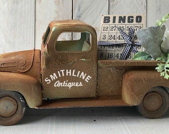Farmhouse Decor, Rusty Farm Truck, Farm Truck, Rusty Truck, Metal Truck,Personalized Truck, Old Rusty Truck, Rusty Pickup Truck