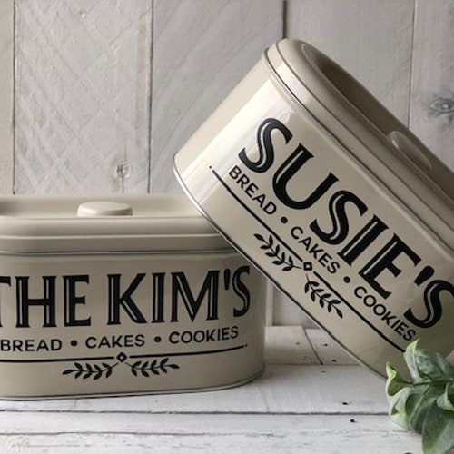 Personalized Tin Farmhouse Decor Farmhouse Kitchen Decor Etsy
