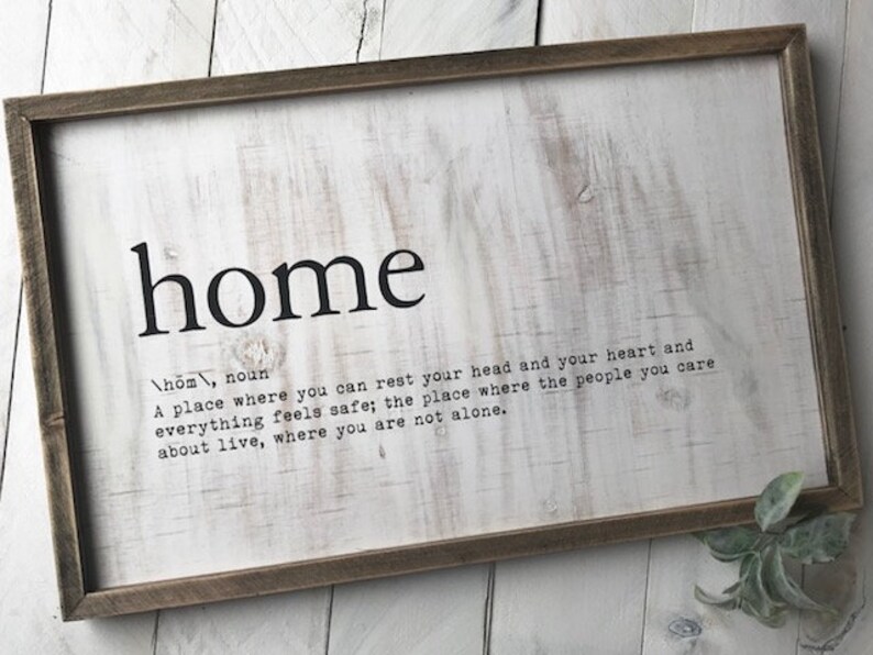 Farmhouse Framed Sign Rustic Wall Decor Farmhouse Decor Home Painted Sign,Farm Sign Home Sign Housewarming Gift Farm Home Sign