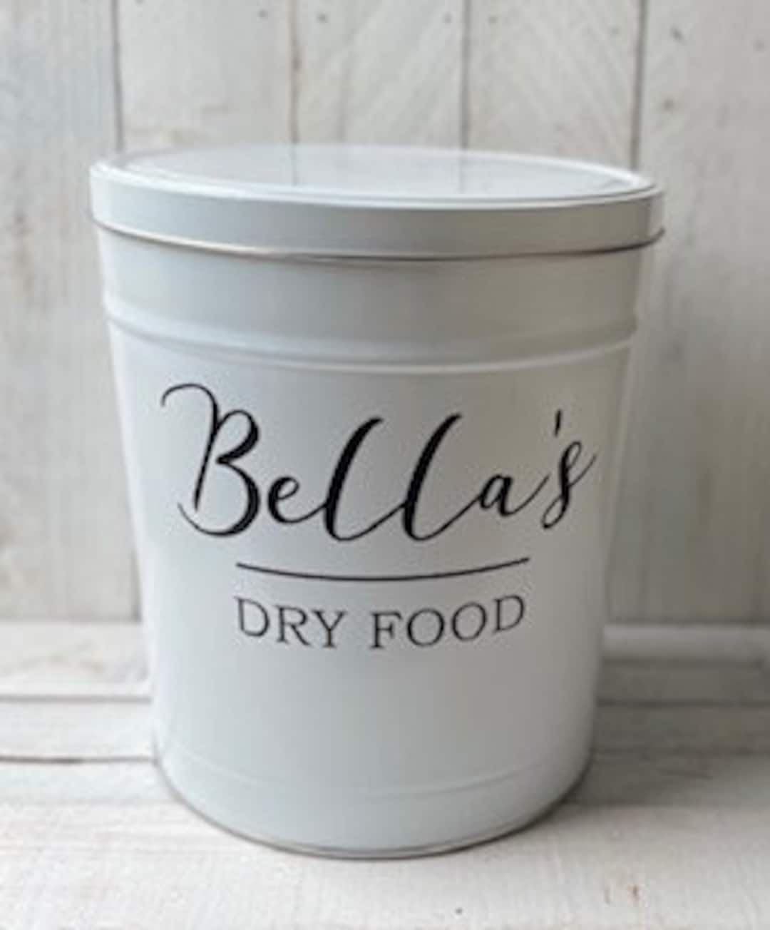 Farmhouse Decor, Dog Food Tin, Dog Food Bin, Farmhouse Dog Food