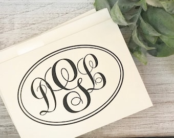 Monogram Folded Notecards,Monogrammed Note Cards,Monogrammed Cards,Monogrammed Thank You Notes,Monogrammed Stationery,Monogram Stationery