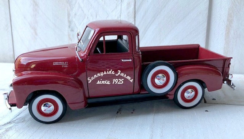 Personalized Truck Red Metal TruckTruck Decor Farmhouse | Etsy