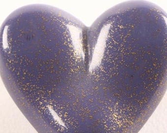 Vintage Bill Schiffer heart shaped pin. Beautiful purple color!