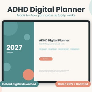 Agenda digital para TDAH 2027 y sin fecha