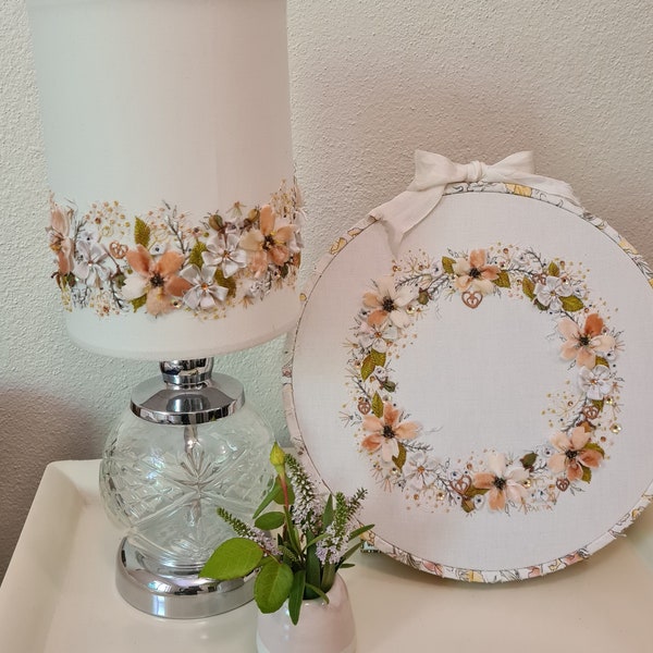 Embroidered Lampshade Etsy