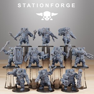 Frontliners tungt stöd | 3D-utskriven miniatyr