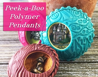 Create Tiny Wearable 3-D Pendant Scenes in Polymer Clay-Downloadable VIDEO Tutorial