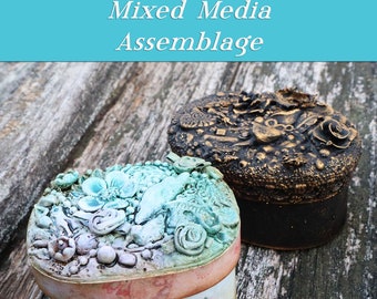 Mixed Media Assemblage/Collage-Downloadable VIDEO Tutorial