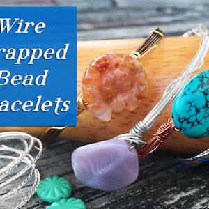 20 Minute Wire Wrapped Bead Bangles- Downloadable VIDEO Tutorial