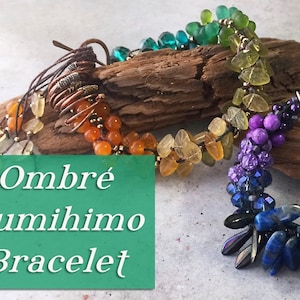 Ombré Kumihimo Bracelet Jewelry Class-Downloadable VIDEO Tutorial