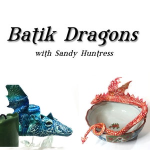 Create a Dragon Sculpture in Faux Batik Polymer Clay Downloadable VIDEO Tutorial image 1