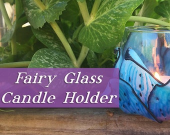 Fairy Glass Candle Holder in Polymer Clay-Downloadable VIDEO Tutorial