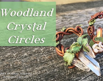 Woodland Crystal Circles in Polymer Clay-Downloadable VIDEO Tutorial