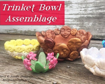 Create Unique, Personalized Trinket Bowls Using Polymer Clay and Purchased Molds - Downloadable VIDEO Tutorial