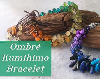 Ombré Kumihimo Bracelet Jewelry Class-Downloadable VIDEO Tutorial