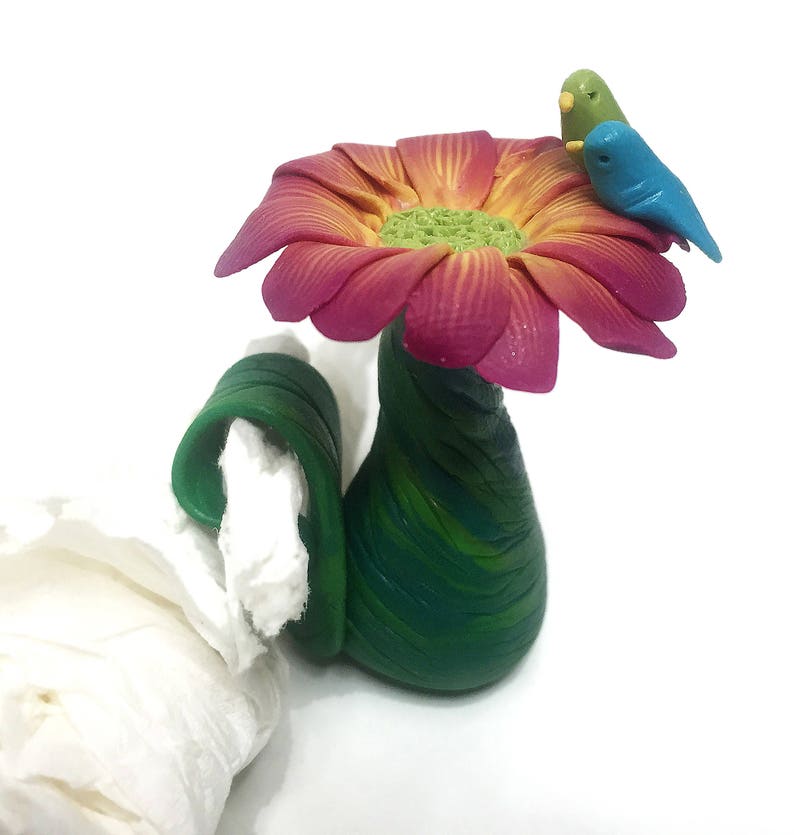 Fairy Garden Birdbath in Polymer Clay-Downloadable PDF Tutorial image 8