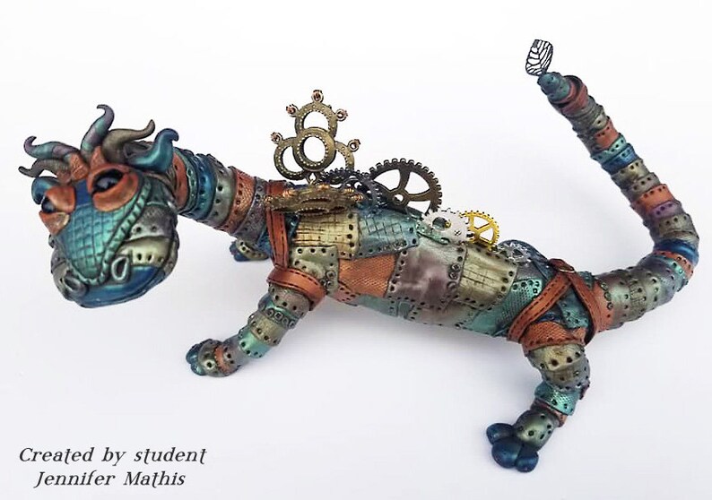 Steampunk Dragons in Polymer Clay Downloadable VIDEO Tutorial image 9