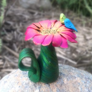 Fairy Garden Birdbath in Polymer Clay-Downloadable PDF Tutorial image 3