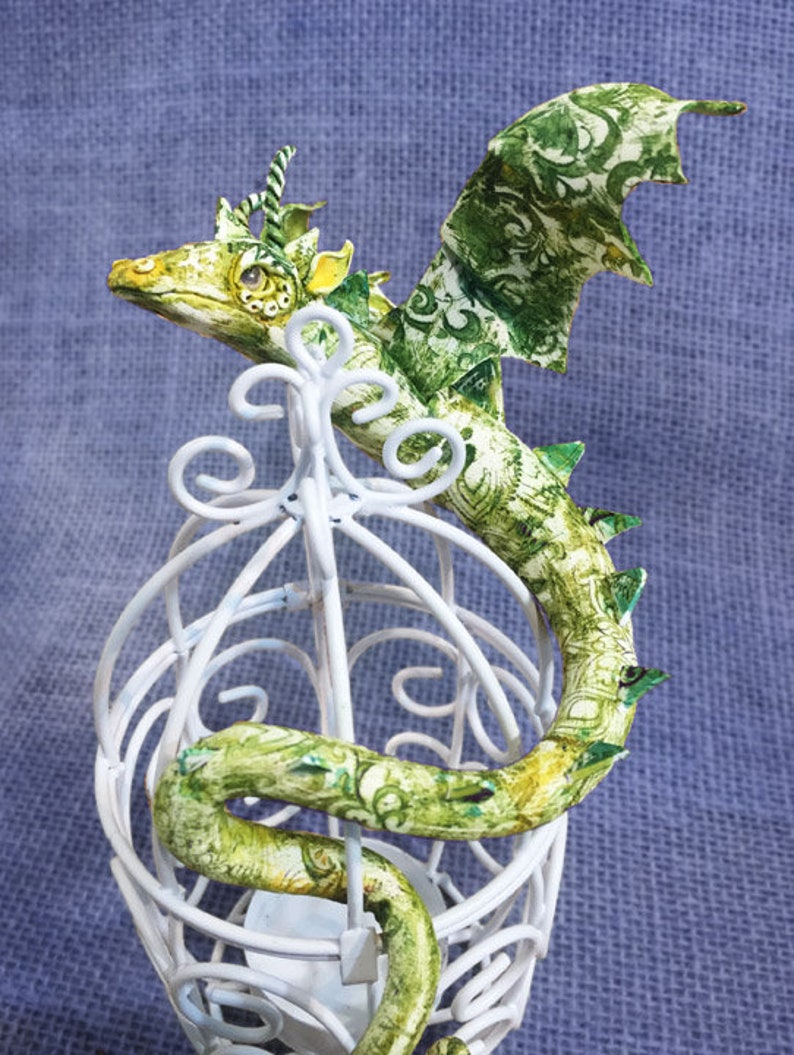 Create a Dragon Sculpture in Faux Batik Polymer Clay Downloadable VIDEO Tutorial image 4