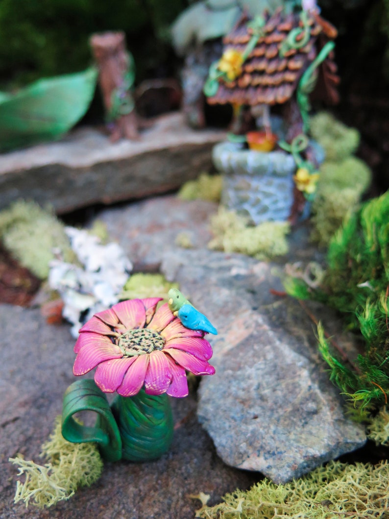 Fairy Garden Birdbath in Polymer Clay-Downloadable PDF Tutorial image 2