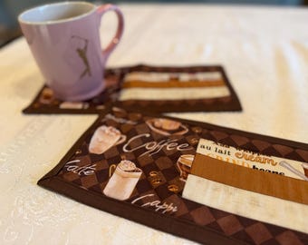 Coffee Themed Mug Rugs  Have your favorite beverage and a snack in style