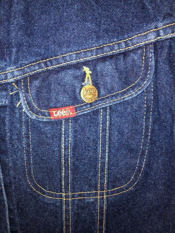 vintage ms. lee denim jean jacket womens size 9/1… - image 4