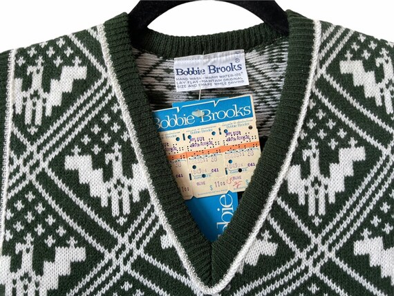 vintage bobbie brooks sweater vest womens size 38… - image 8