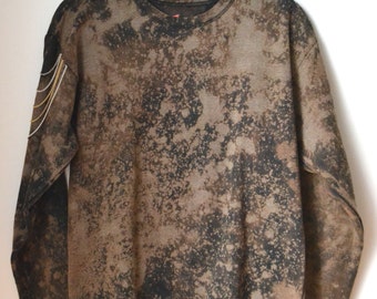 Galaxy Sweatshirt Gold And Silver Shoulder Chains Adult XS