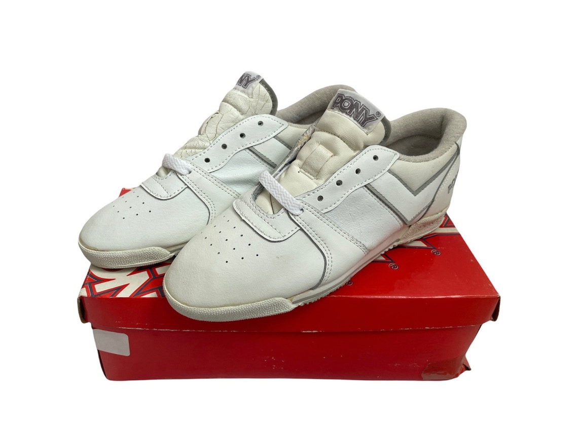vintage pony toner II lo tops sneakers shoes womens size 6 deadstock NIB 1984, foto 2 di 5