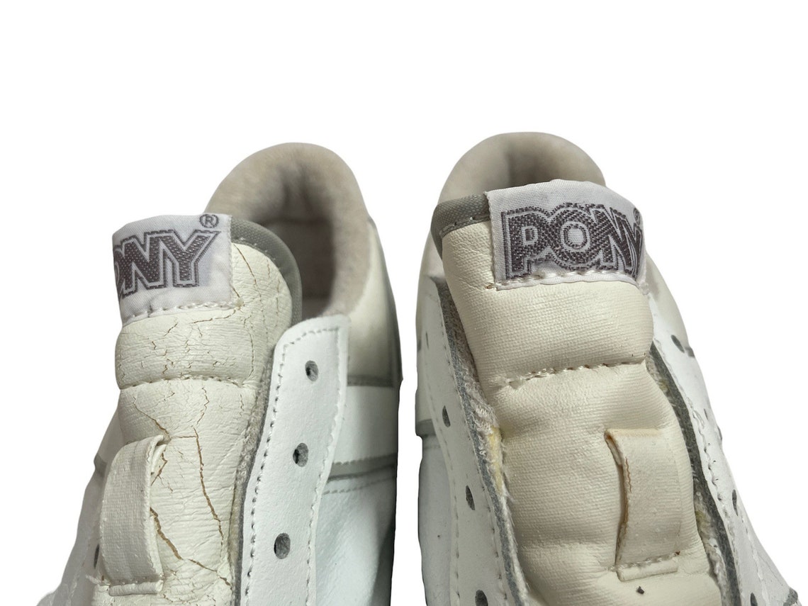 vintage pony toner II lo tops sneakers shoes womens size 6 deadstock NIB 1984, foto 3 di 5