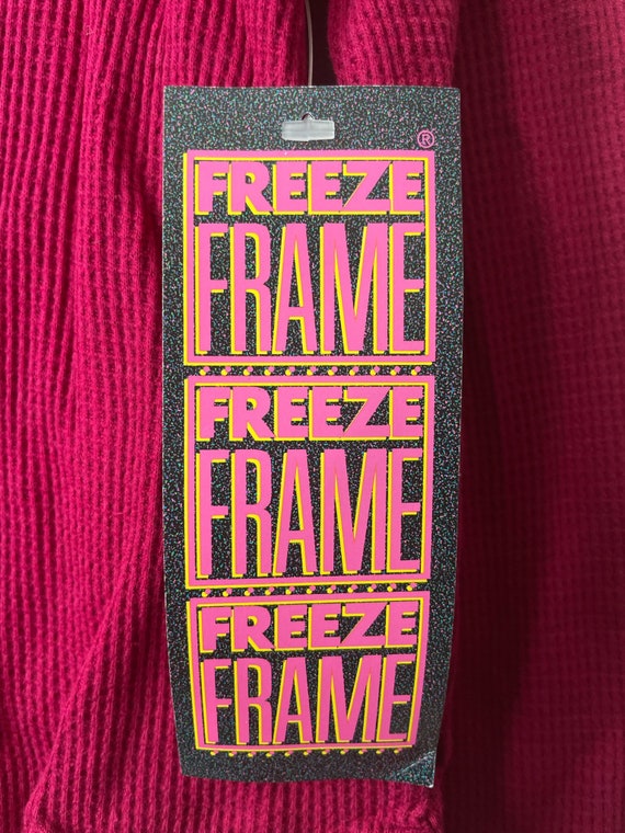 vintage freeze frame hooded waffle knit bodysuit … - image 2
